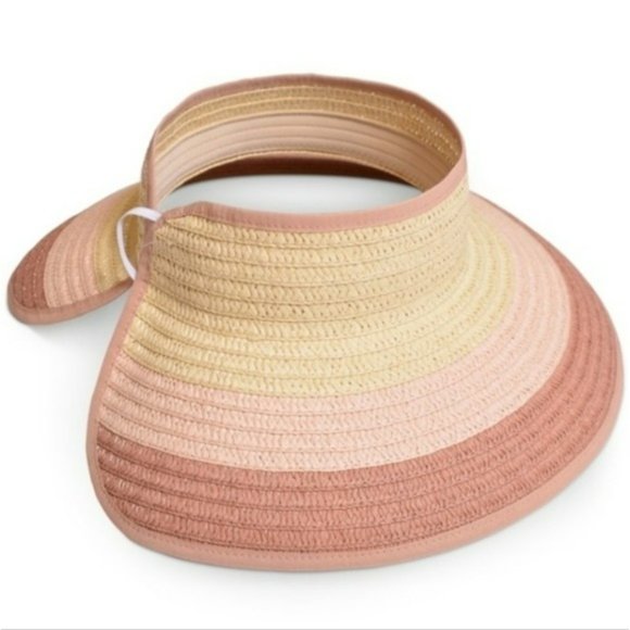 INC International Concepts Accessories - INC International Concepts Ombre-Stripe Roll-Up Visor